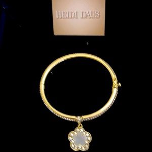 Heidi Daus beautiful vintage style bangle with a safety clasp!